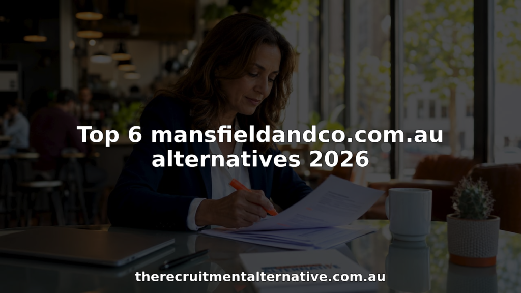 Recruiter reviewing printed recruitment proposals at desk